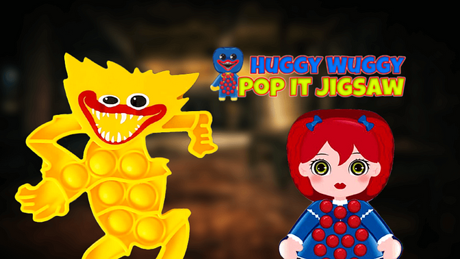 Huggy Wuggy Pop It Jigsaw