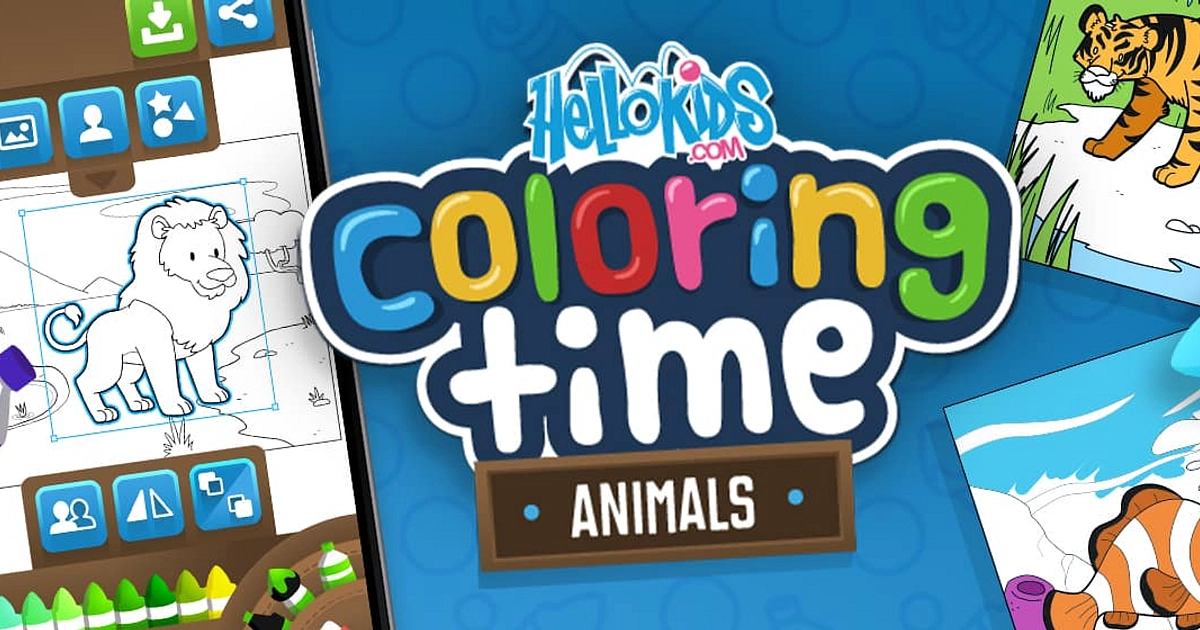 HelloKids Coloring Time - Online Spel - Spela Nu Nyckelspel.se