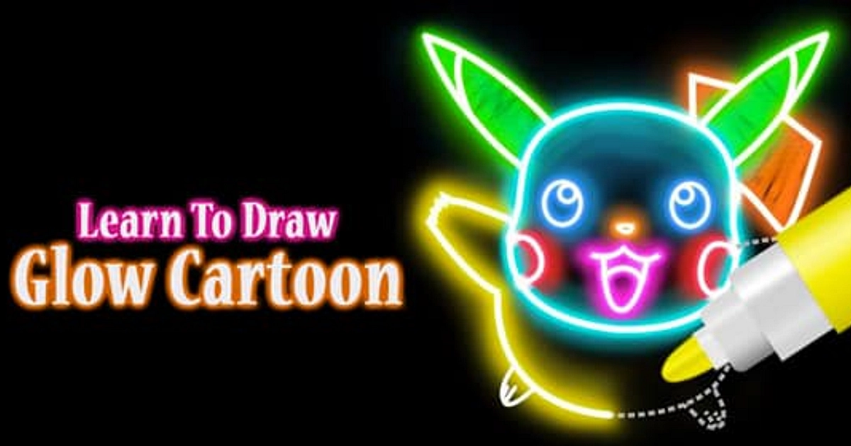 Jogo Learn to Draw Glow Cartoon no Jogos 360